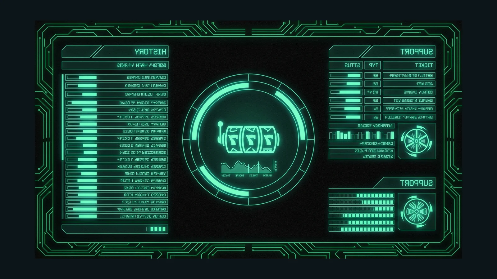 tipico games history terminal visual